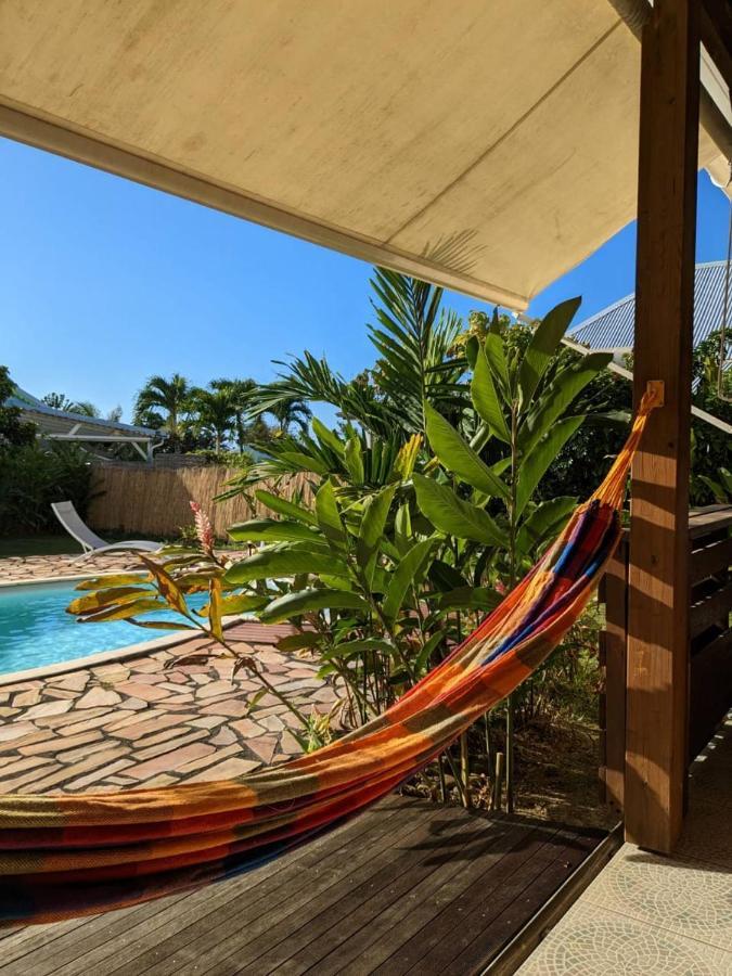 Charmante Villa Creole Climatisee, Jardin Tropical Et Piscine Prives Lamentin Exterior foto